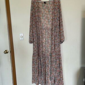 Wild Fable Floral Long Sleeve Top - Multicolor